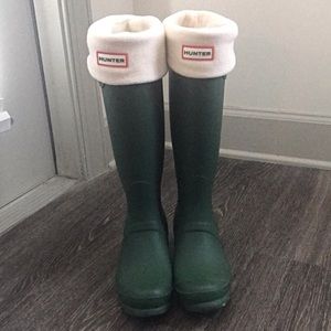 Women’s Hunter Rainboots w/ removable snow inserts